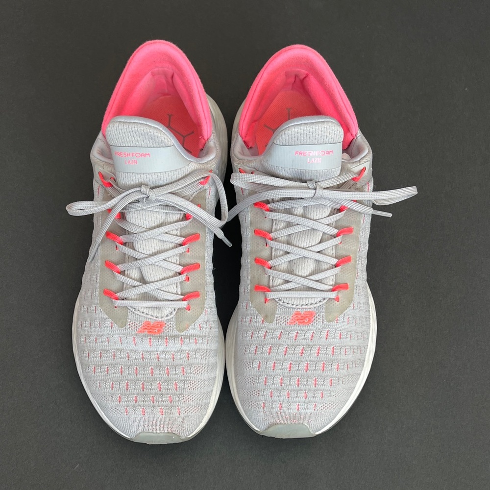 New Balance Fresh Foam LAZR Shoes in Gray and Coral